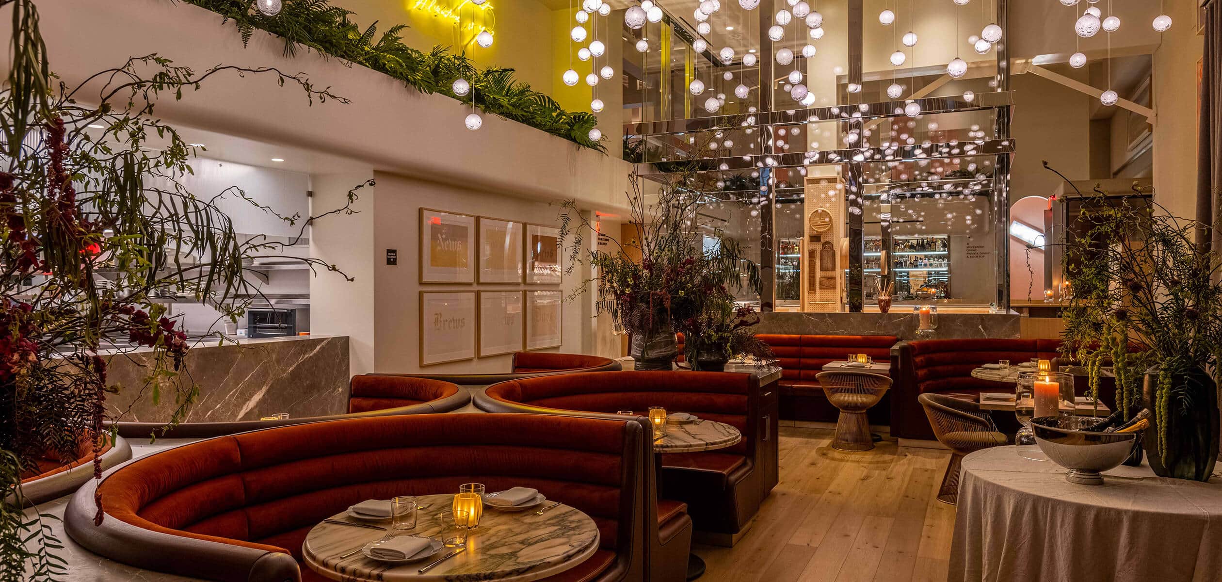 Seating arrangements at Funke