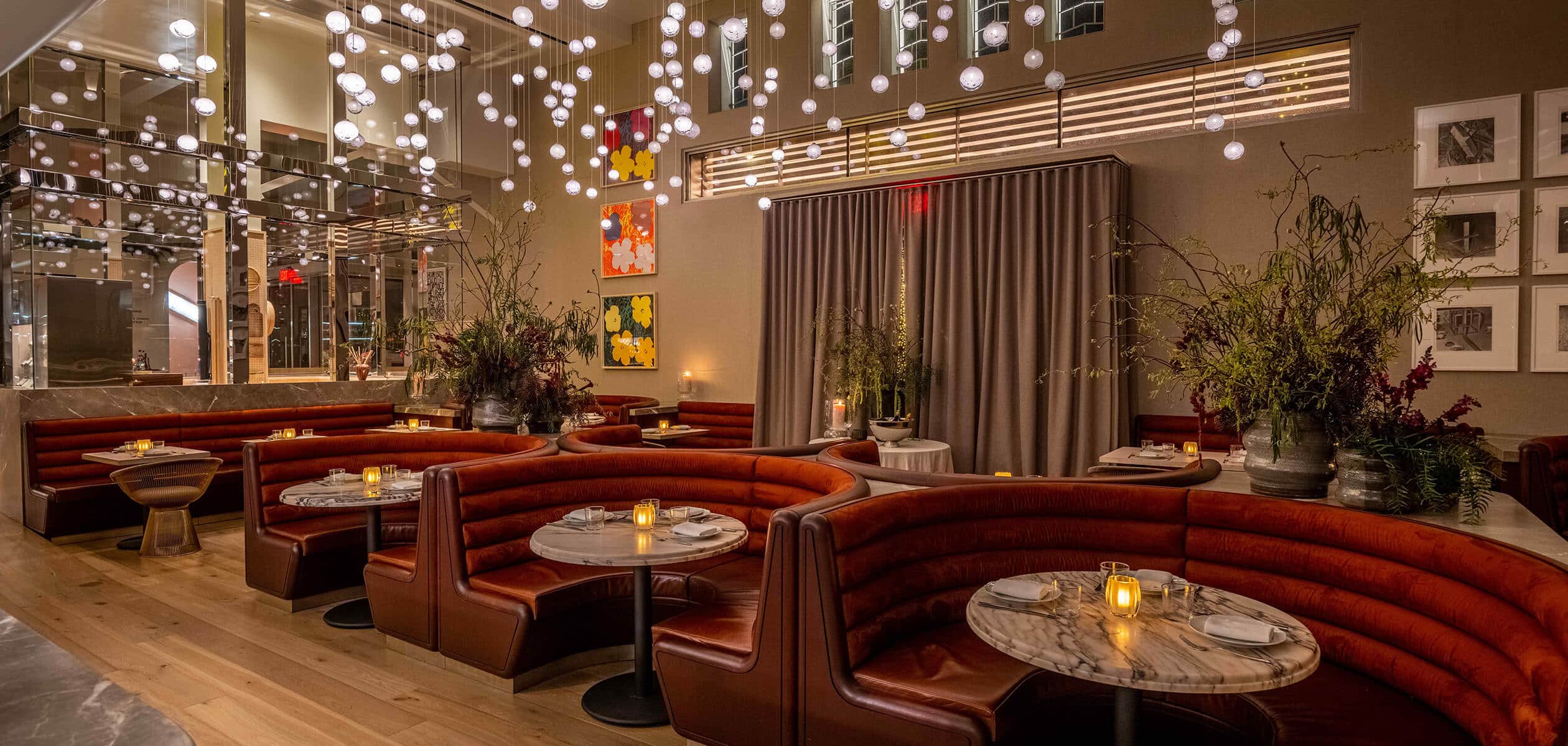 Interior of Funke with various seating arrangements